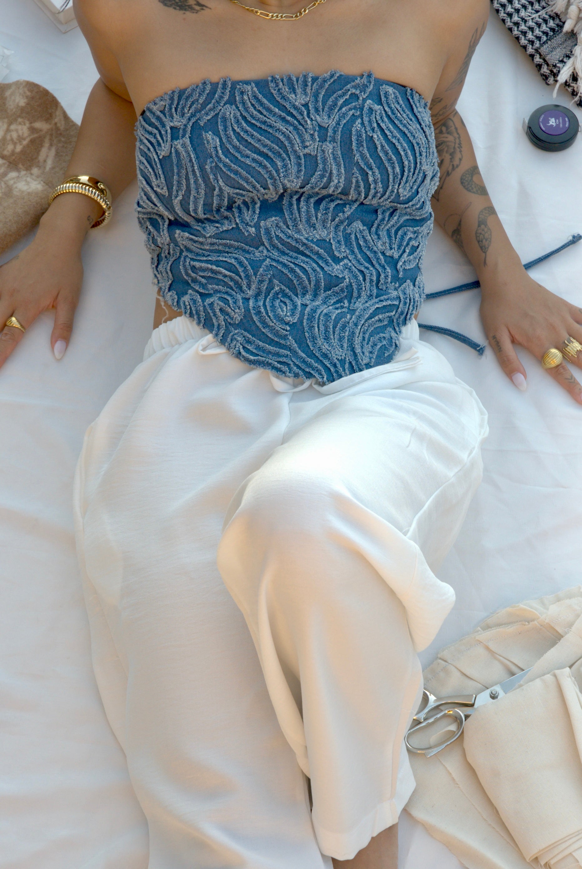 wave bloom corset